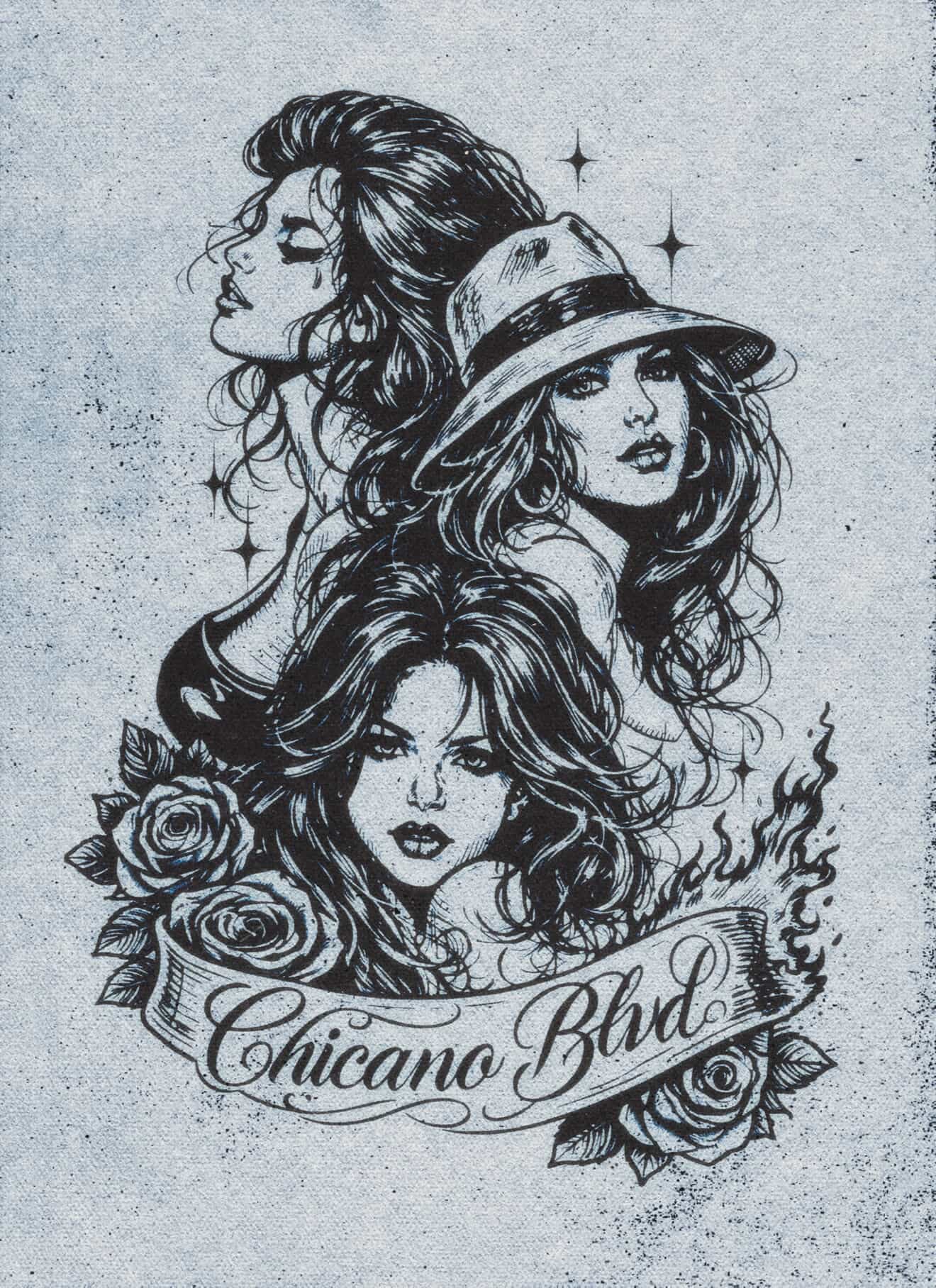 Chicano Boulevard - 3 Face Rucas T-Shirt